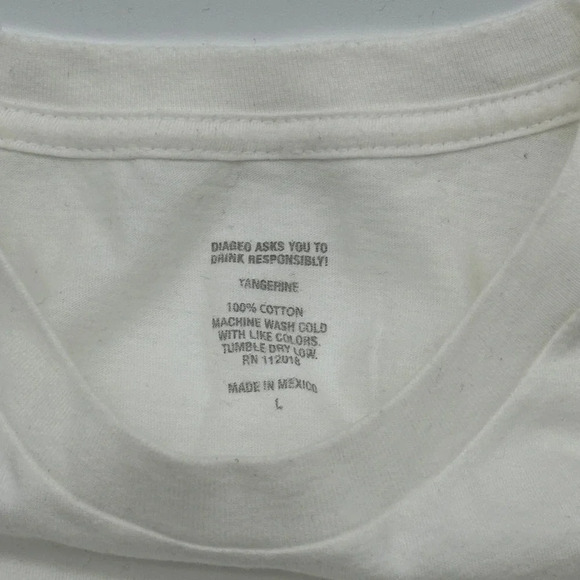 John Walker & Sons Men’s T-Shirt White Red Thank You For Drinking with Us Size L - Picture 3 of 7